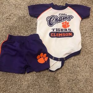 6-9 month Clemson outfit.